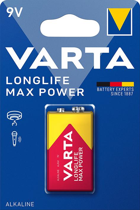 Imagen del producto Batería MAX TECH bloque de 9V blíster de 1 ud. VARTA