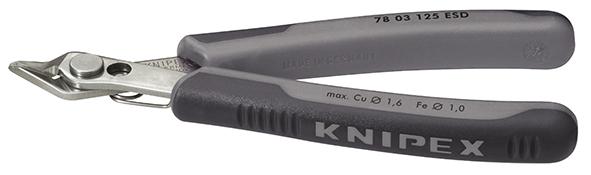 Imagen de CORTAALAMBRES ELECTRÓNICAESD V2A 125MM KNIPEX