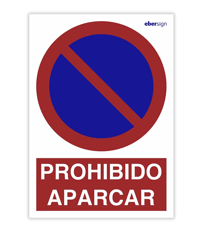 Imagen del producto SEÑAL PROHIBIDO APARCAR A3 POLIESTIRENO