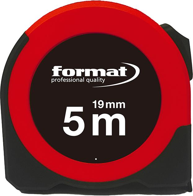 Imagen del producto Cinta métrica de bolsillo5mx19mm blanca visor FORMAT