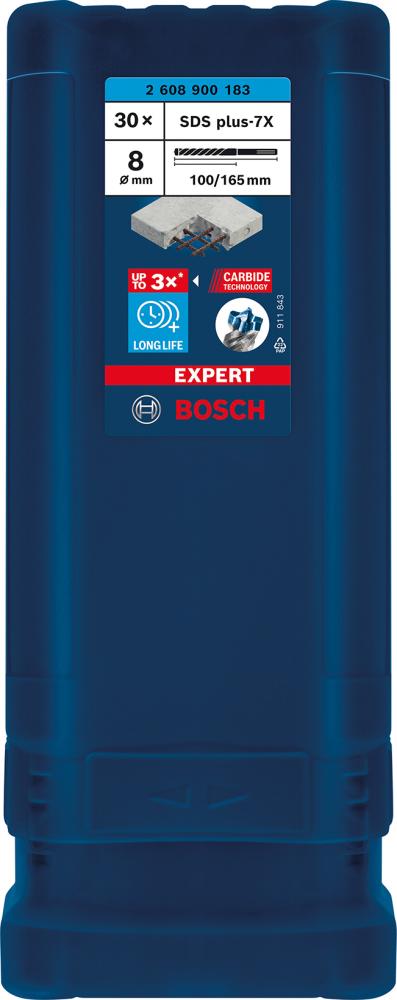Imagen del producto Broca percut. SDS-plus 7x8x100x165mm 30St EXPERT Bosch