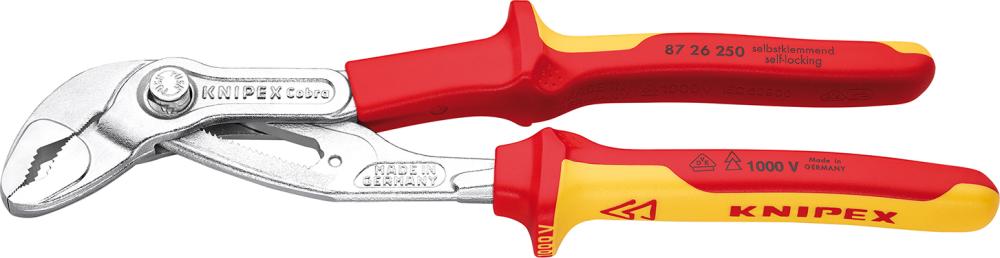 Imagen de ALICATES PICO LORO COBRA CON MANGO VARIOS COMPONENTES VDE 250MM KNIPEX