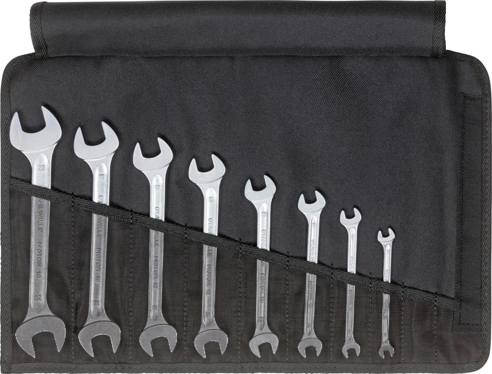 Imagen de JUEGO DE LLAVES FIJAS DOBLE DIN 3110 6-22MM 8 PIEZAS EN BOLSA ENROLLABLE STAHLWILLE
