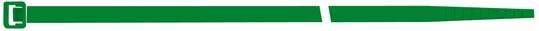 Imagen del producto Brida de nailon verde 100x2,5mm a100 pzas. SapiSelco
