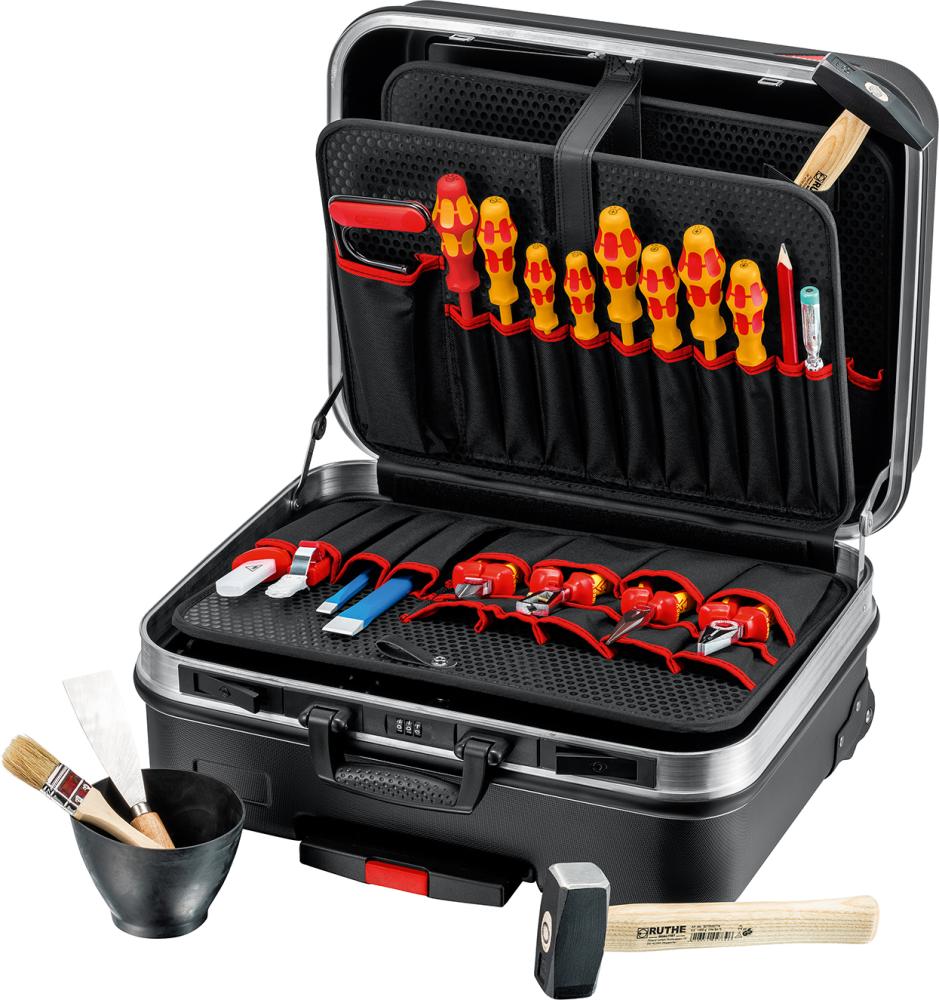 Imagen de SURTIDO DE HERRAMIENTAS BASIC ELECTRÓNICA 24 PIEZAS EN CARRITO DE TRANSPORTE KNIPEX