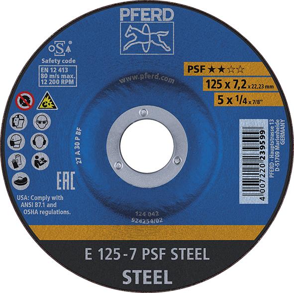 Imagen del producto Disco desbaste acodado A30PPS 115x7mm PFERD