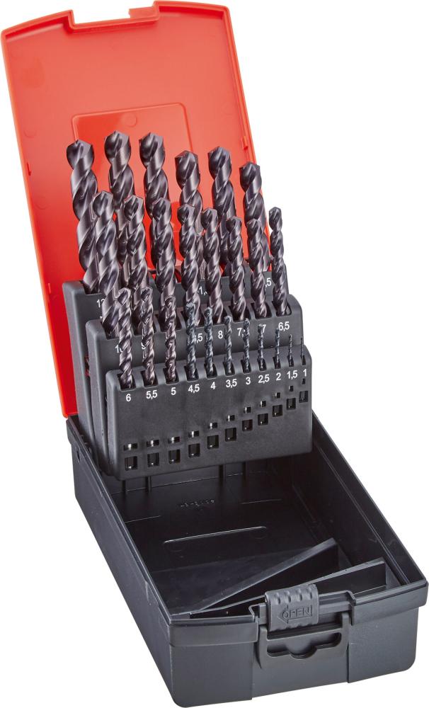 Imagen del producto Jgo broca espiral DIN338 HSSE TiALN tipo N 1-10mm FORMAT GT