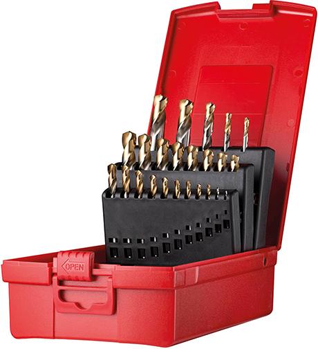 Imagen del producto Jg broca corta 1,0-10,5mmbrc sacan 3,3-10,2mm A022135G tipo N 2,5xD 24 pzasPunta TiN A088200S Dormer