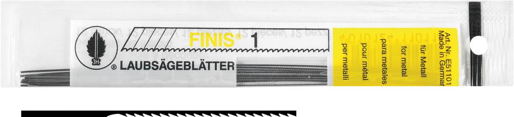 Imagen del producto Hoja segueta Finis dentado fino tam.1 Josef Haunstetter