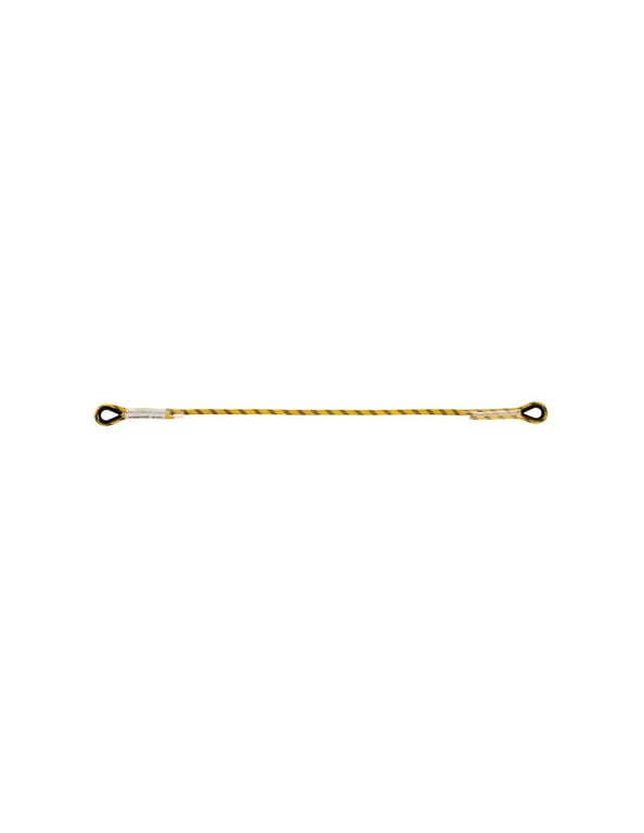 Imagen del producto CUERDA ARNES 1.5 METROS+2 MOSQUETONES DE ROSCA