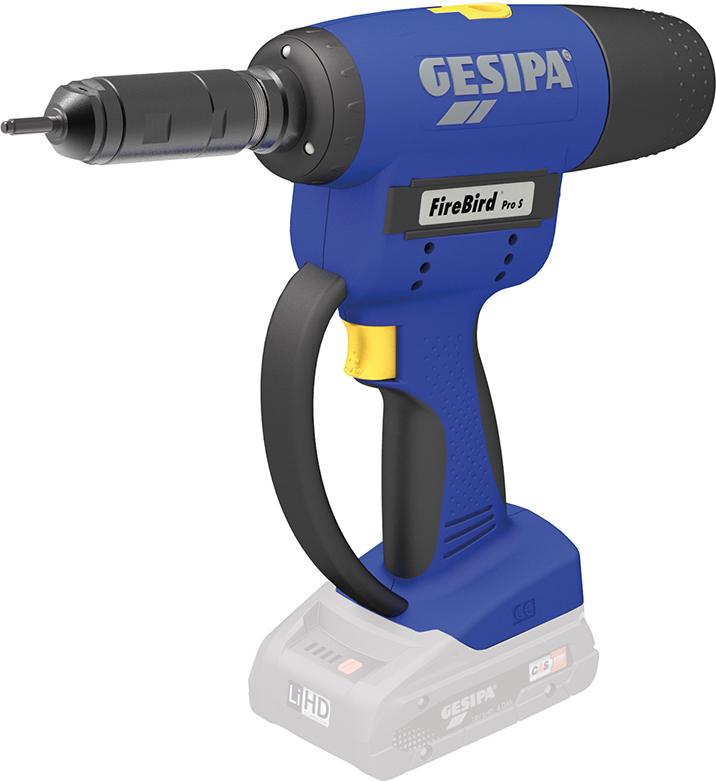 Imagen del producto Pistola tuercas remachables batería solo FireBirdProS Gold Gesipa sin batería sin cargador