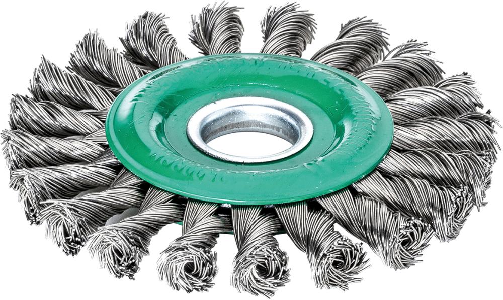 Imagen del producto Cep. redondo de ac. inox.115x12mm, trenzado 0,5mm Lessmann