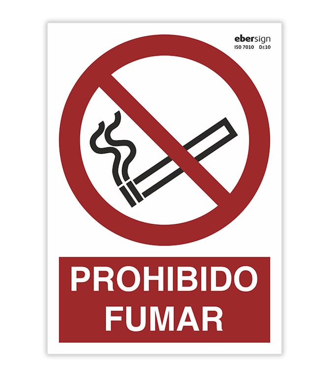 Imagen del producto SEÑAL PROHIBIDO FUMAR A4 POLIESTIRENO