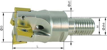 Imagen del producto Fresa atornillable 90º Z2refrigeración interna 16mm para APKT10