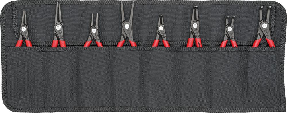 Imagen de JGO ALICATES P/ CIRCLIPS PRECISIÓN EN BOLSA ENROLLABLE 8 PZAS KNIPEX