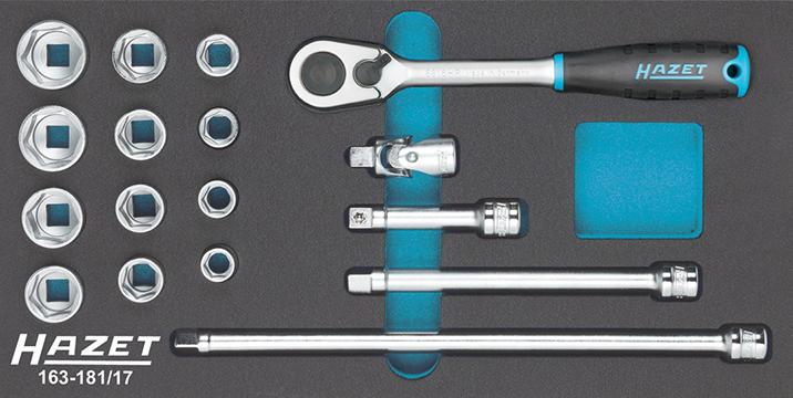 Imagen de MÓDULO HTA 163-181/17 LLAVE DE VASO 3/8" HAZET