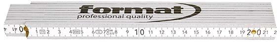Imagen de METRO PLEGABLE MADERA BLANCO 2MX17MM FORMAT