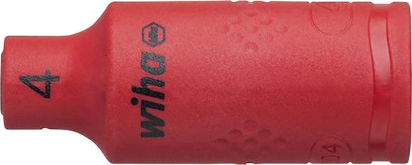 Imagen del producto Pieza llave de vaso hexagonal 1/4" 4mm VDE Wiha
