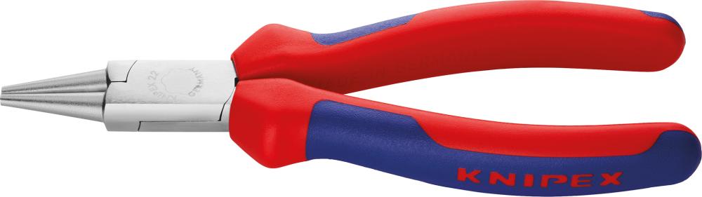Imagen de ALICATE DE BOCA REDONDA KNIPEX CROMADO | MANGOS PLASTIFICADOS PVC