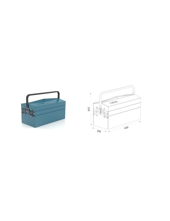 Imagen del producto CAJA METALICA P/HERRAMIENTA 430X205X210