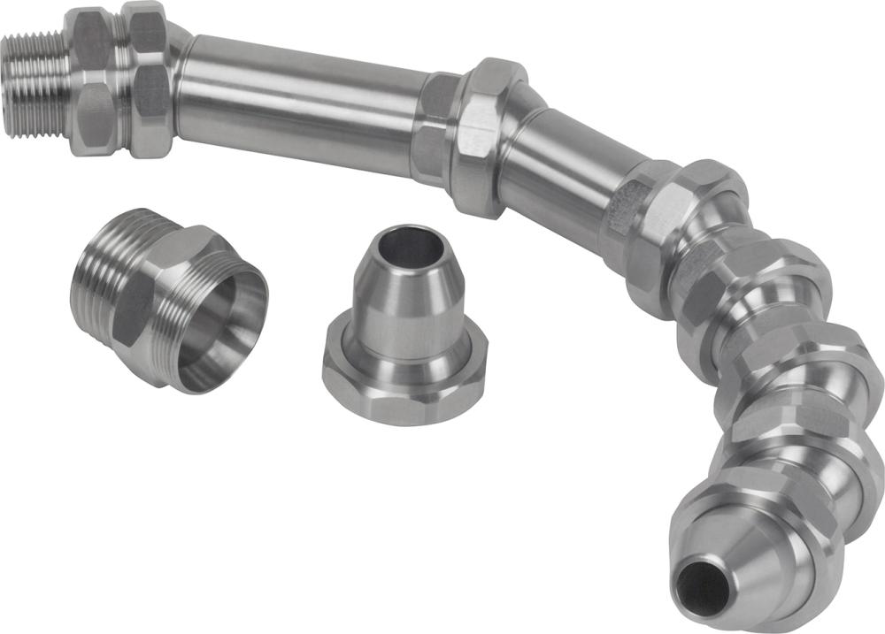 Imagen del producto Juego de mangueras de refrigerante V2A 3/4" tipo 3 tamaño de paso 19 mm longitud total 320 mm