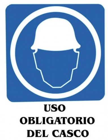 Imagen del producto ADHESIVO 11X15 USO OBLIG. CASCO