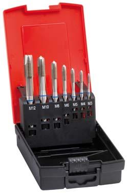 Imagen de MACHOS ROSCAR A MÁQUINA, JUEGO DIN371/376 TIALN INOX FORMA B M3-12 FORMAT