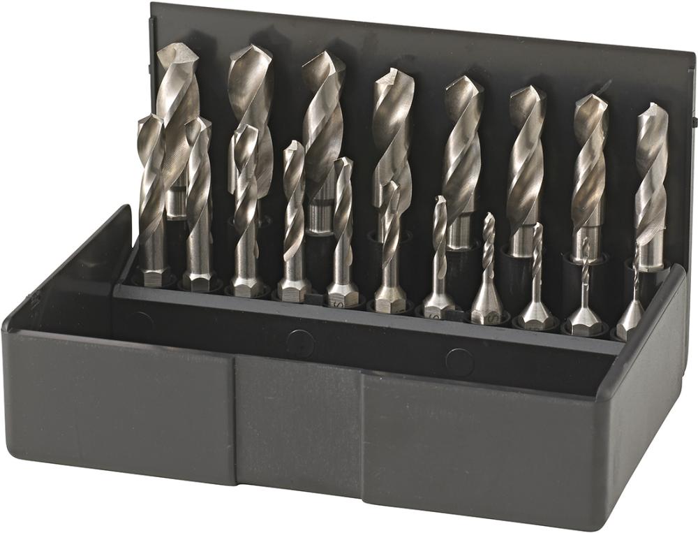 Imagen del producto Jgo puntas brocas espirales HSS 1-10mm de 19 pzas VÖLKEL