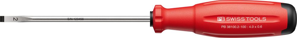 Imagen de DESTORNILLADOR PLANO 4 X0,6X100MM SWISSGRIP EVO PB SWISS