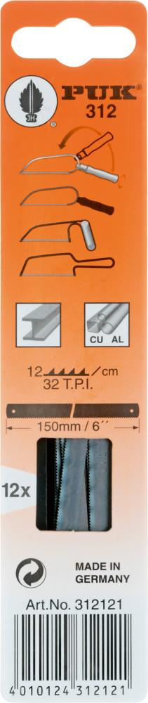 Imagen del producto Hoja sierra metal 312 150mm PUK