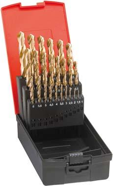 Imagen del producto Jgo broca espiral DIN338 HSS rectificado TiN tipo N 1-5,9mm FORMAT