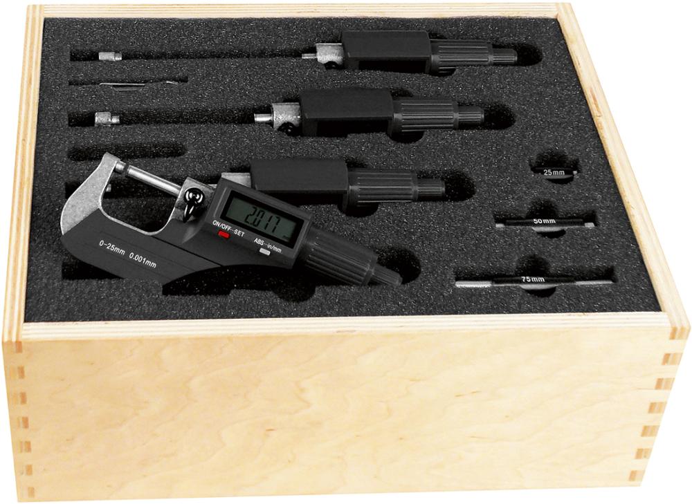 Imagen del producto Jgo micrómetros exteriores 0-100mm FORTIS