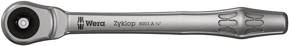 Imagen de CARRACA CUADRADILLO PASANTE ZYKLOP METAL PUSH1/4" WERA