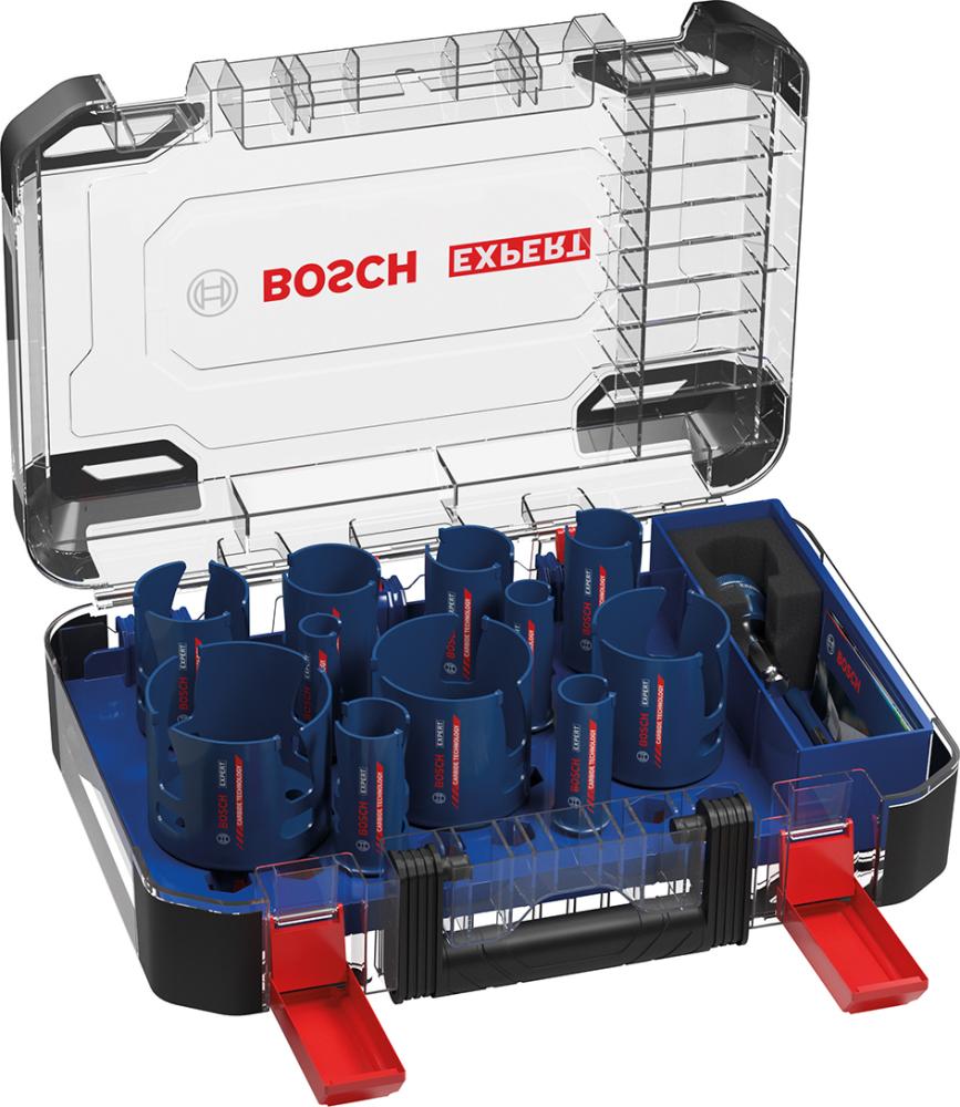 Imagen del producto Juego de sierras de corona universal 15 piezas 20-76mm EXPERT Bosch