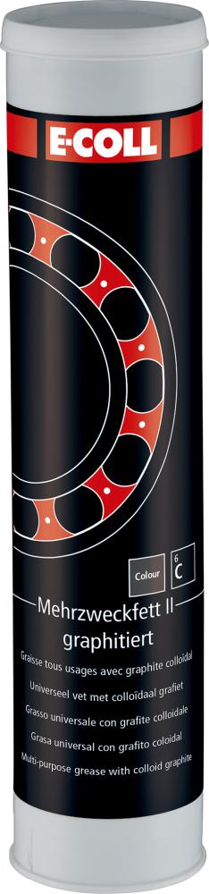 Imagen del producto Grasa multiusos II grafitada Cartucho 400g E-COLL