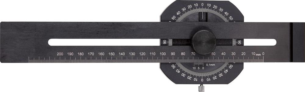 Imagen del producto Gramil de precisión con medidor de grados 200mm FORTIS