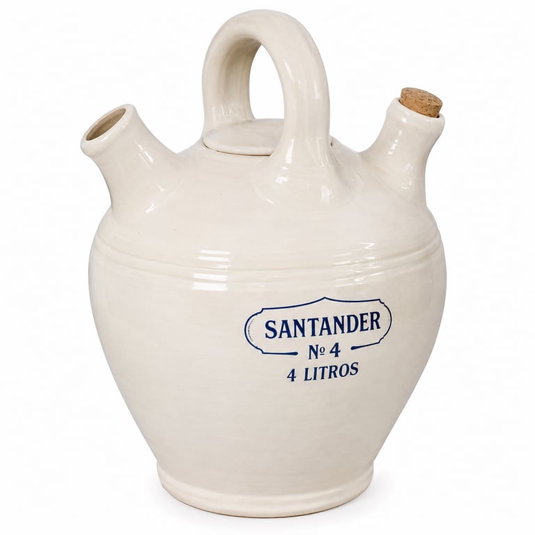 Imagen del producto BOTIJO SANTANDER BARRO BLANCO