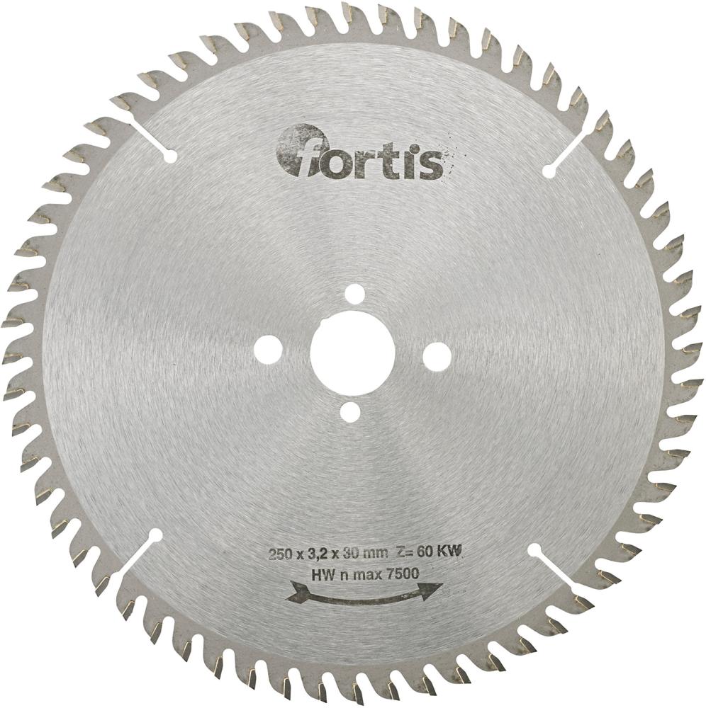 Imagen del producto Hoja sier circ MD 250x3,2x30mm Z60KW Fortis