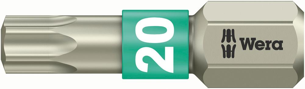 Imagen de PUNTA INOXIDABLE 1/4" DIN3126C6,3 T20X25MM WERA