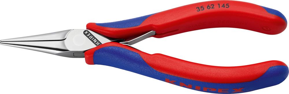 Imagen de ALICATES DE MONTAJE ELECTRÓNICA MORDAZAS PLANAS-REDONDAS 145MM KNIPEX