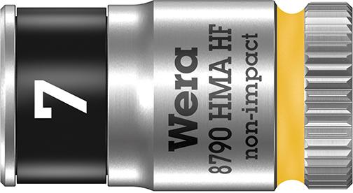 Imagen de VASO DE LLAVE DE VASO CONFUNCIÓN RETENCIÓN HEX LARGO 1/4" 7X MM WERA