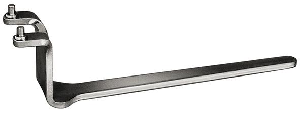 Imagen del producto Llave para tuercas de dosagujeros acodada 5x200mm AMF