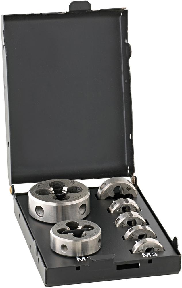 Imagen de JGO TERRAJA ROSC. EN22568HSS M3-M12 CAJA METÁLICA FORTIS