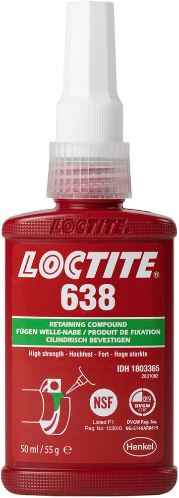 Imagen del producto Adhesivo casquillos/ cojinetes LOCTITE 638 50ml Henkel