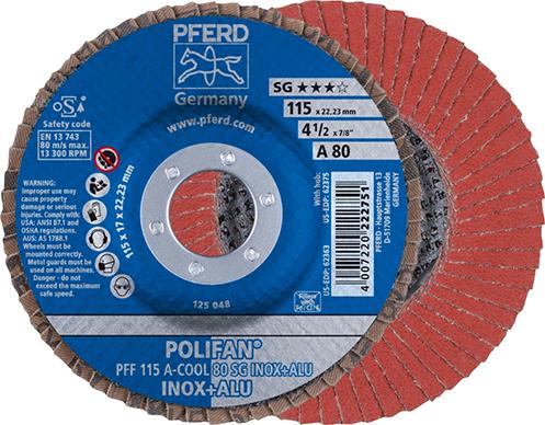 Imagen del producto Disco abrasivo de láminasA-COOL SG recto 115mm K40Pferd