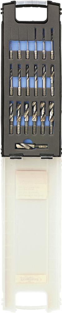 Imagen del producto Jgo puntas brocas espirales HSS 1-10mm de 19 pzas FORMAT