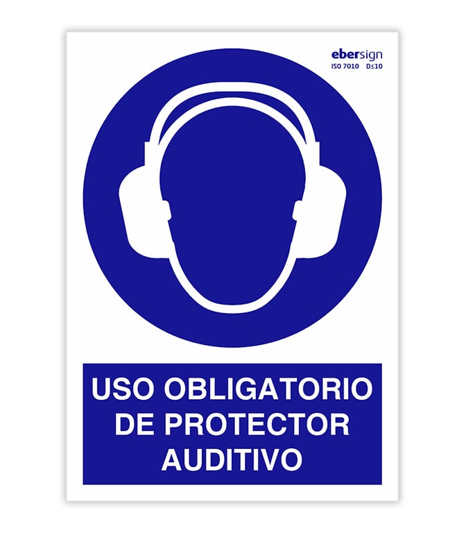Imagen del producto SEÑAL PROTECCION AUDITIVA A-4 POLIESTIRENO