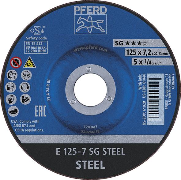 Imagen del producto Disco desbaste acodado A24RSG 115x4mm PFERD