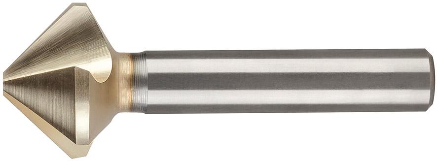 Imagen del producto Avellanador cónico HSSE-PM TiZrN 90º división irregular 6,3 mmBECK