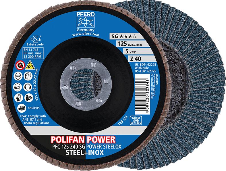 Imagen del producto Disco abrasivo de láminasZ 40SGP POWER 125mm K40 Pferd